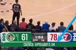 进攻哑火！凯尔特人2分半钟时间颗粒无收 已落后17分